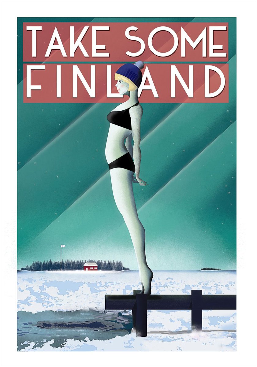 ... Until that... let's enjoy the Finnish travel poster of last year. Artist: Omar Escalante.