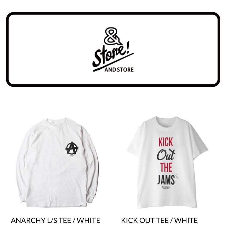 31X4's tweet photo. news_Online Shop Update!!
NEW ITEM ”ANARCHY L/S TEE / WHITE”
昨日より新しいアイテムの販売がはじまりました。これまで同様、沢山の人達の手にとって頂けたら幸いです。今年もよろしくお願い致します。
https://t.co/5DJFY9ABzS
#squeegeeproduction https://t.co/7SVSFZsBUQ