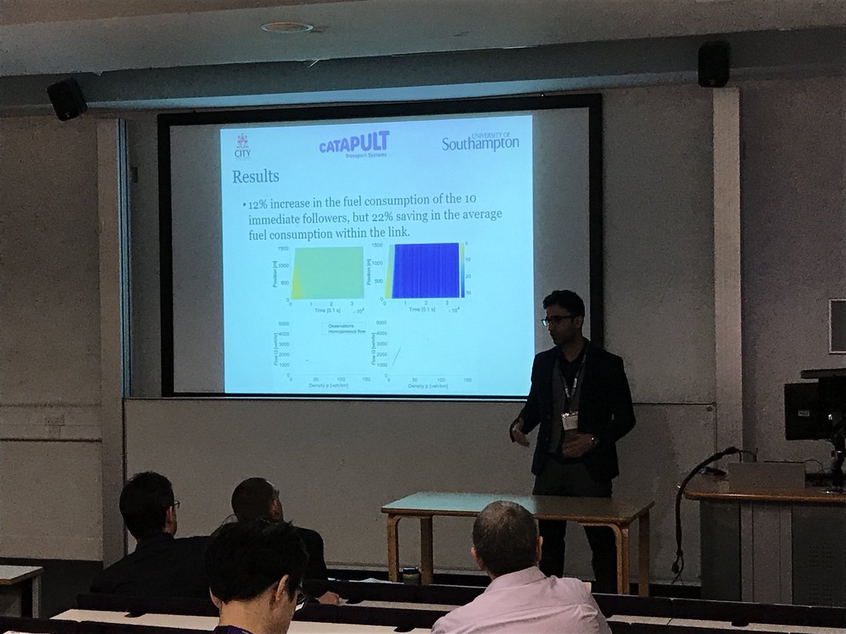 Dr Mohammad Mamouei presents our joint <a href="/CityUniLondon/">Anna</a>, <a href="/uos_trg/">Transportation Research Group</a> and <a href="/TSCatapult/">Transport Systems Catapult</a> research on system-level energy-efficiency of automated vehicles at the <a href="/UTSGUK/">UTSG</a> conference. #utsg2018