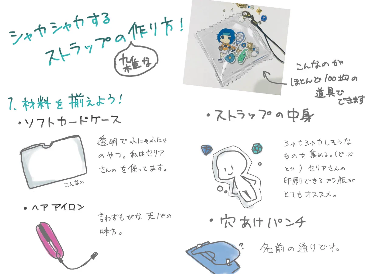 推しメン推しキャラがいる人必見！簡単に自分好みのストラップを作る方法！