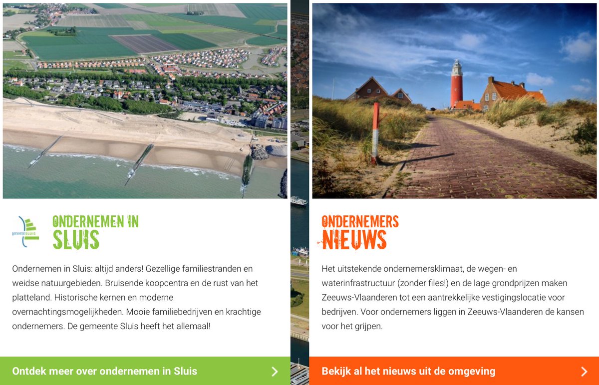 Zeeuws-Vlaanderen presenteert regio met unieke kansen voor ondernemers via ondernemersportal ondernemeninzvl.nl #landjeapart #mkb