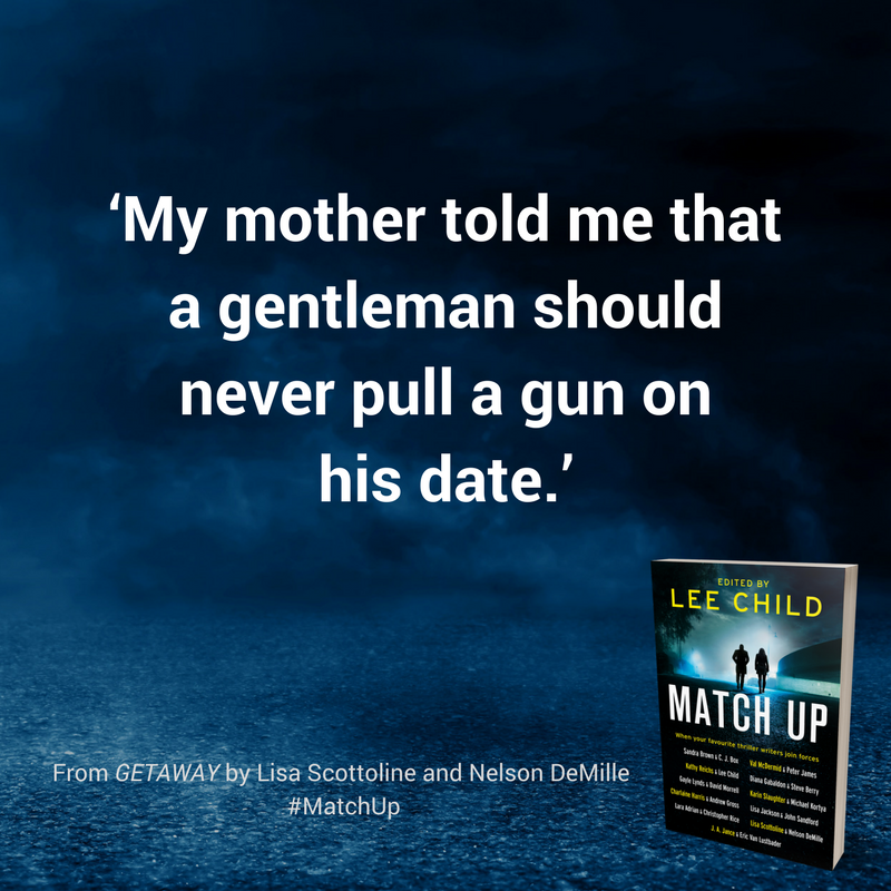 TheCrimeVault's tweet photo. Good advice, no? #Getaway #MatchUp #12DaysofMatchUp @LisaScottoline @nelsondemille https://t.co/ZNRH5yZZBQ