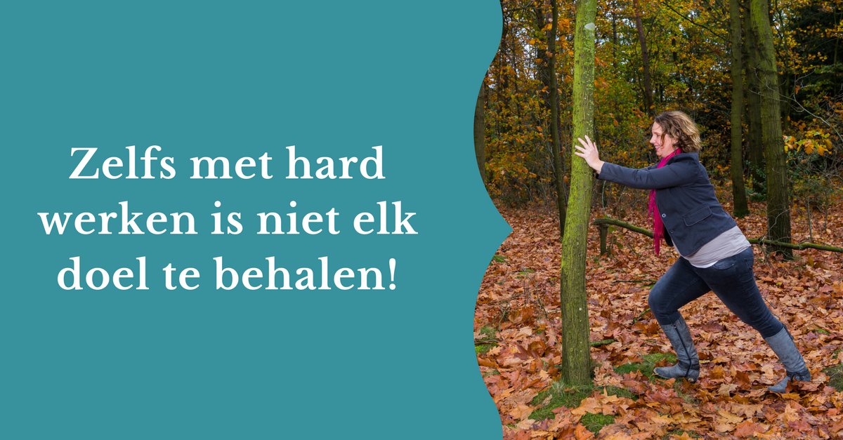Hard werken is niet altijd de oplossing om je doel te behalen. Soms moet je ook gewoon accepteren dat iets wat je graag wilt gewoon echt niet haalbaar is.

Meer tips tegen stress? Download gratis het ebook "Stress de Baas" met 10 tips tegen stress

buff.ly/2CrsVFf