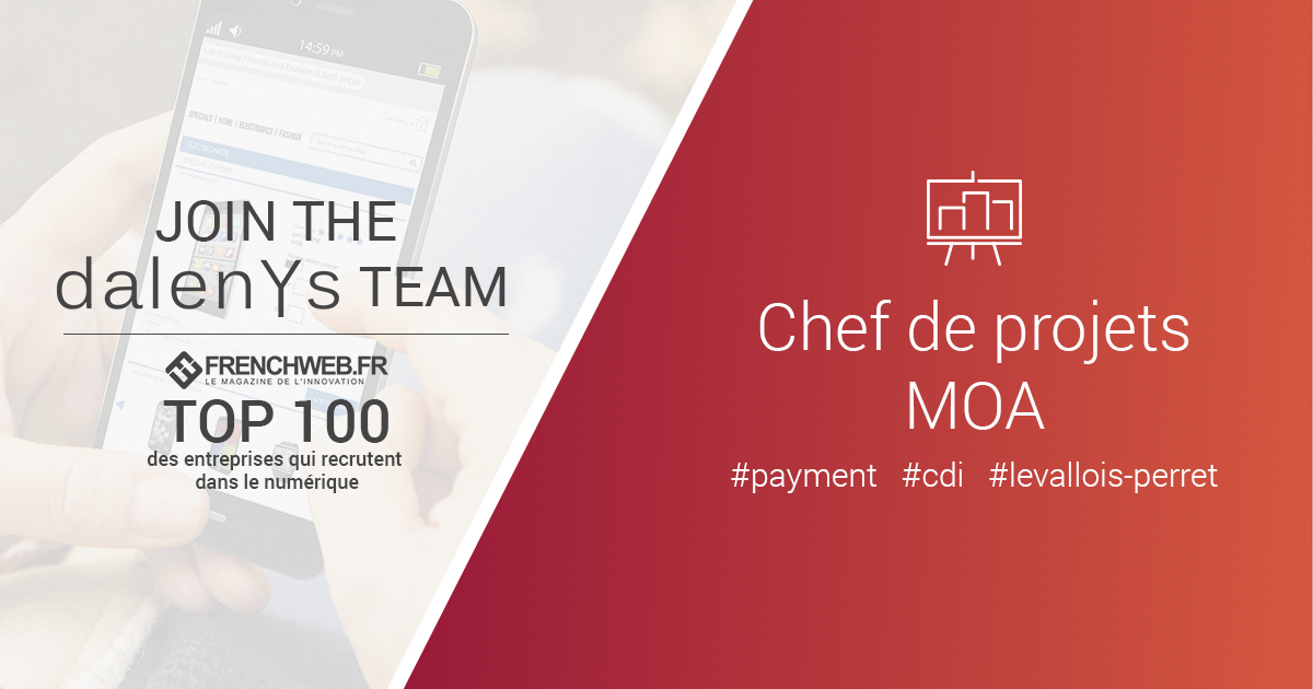 Vous avez décidé de relever de nouveaux défis en 2018 en tant que chef de projets #MOA ? Rejoignez-nous et intégrez la 1ère #Fintech française : dnys.li/2CQQZm5 #cdi #i4emploi #job