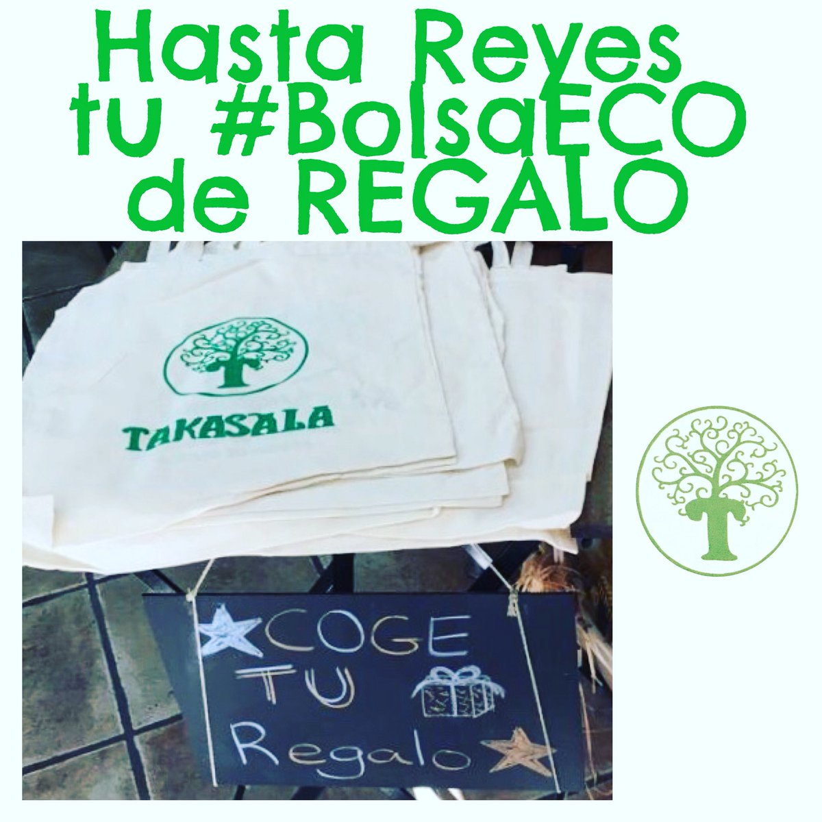 HTakasala's tweet photo. #BuenosDias y #FelizViernes!!!
Último día para conseguir gratis vuestra #BolsaEco por cualquier compra en nuestro Herbolario.
#FelizDia #takasaleros!!! https://t.co/BR0gSi1oB6