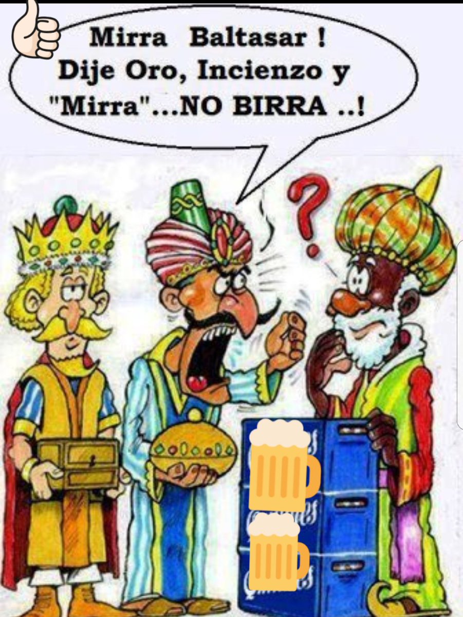 eldiaDlacerveza's tweet image. Humor cervecero de dia de reyes. Baltasar....en que estarias pensando???? 🤣🤣🤣🤣🍻🍻🍻
@cervezadviernes @OKasionalBeer @GuilleDiaz @Human_Beers @StreetExperienc @Cafestes1 @MundoBirruno @cervecivoros @artesanoos @Markus_Beer84 @sudigastro @JaNaGaLl