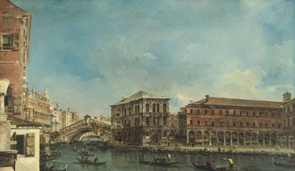 DCMS's tweet photo. NEWS: Culture Minister @JohnGlenUK has today placed an #ExportBar on The Rialto Bridge with the Palazzo dei Camerlenghi, by Francesco Guardi https://t.co/WhWHtVGZzx https://t.co/TKl4ExS8IC