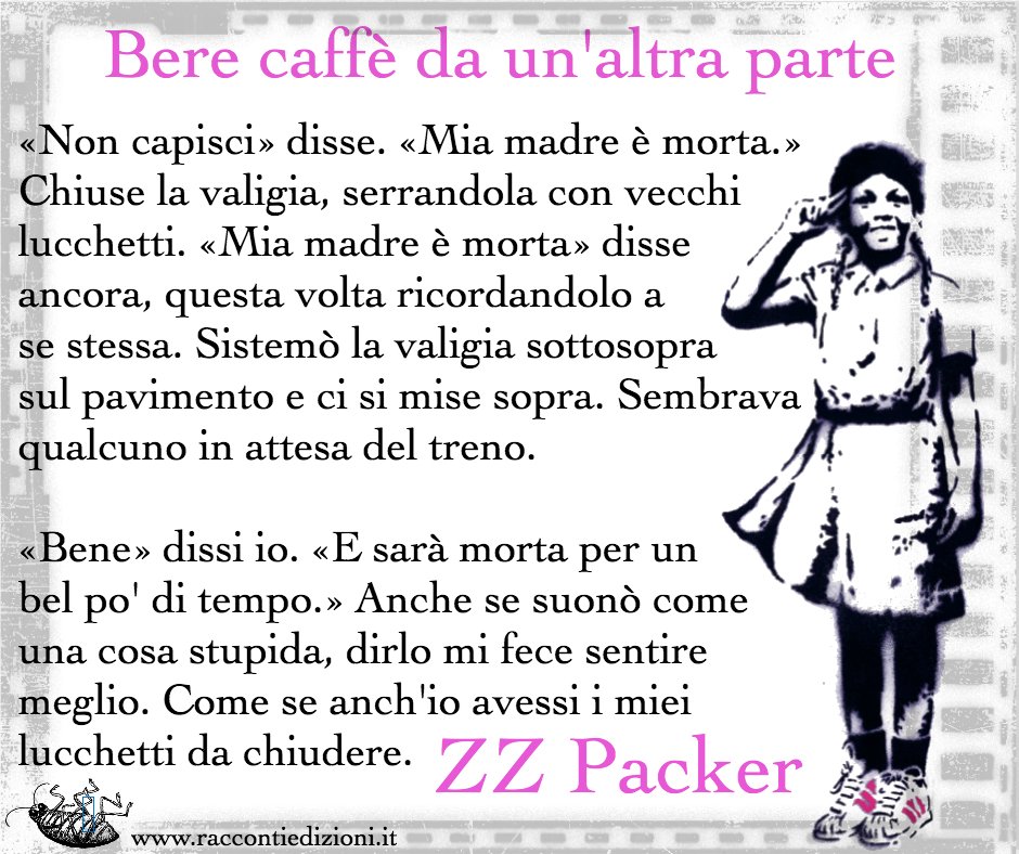RaccontiEd's tweet photo. In #BereCaffeDaUnAltraParte – racconto che dà nome alla raccolta – #ZZPacker richiama lo Spike Lee di «Lola Darling», temibile traduzione di «She's gotta have it» (la super serie è uscita da poco su #Netflix ). https://t.co/yXVzoy3NGC