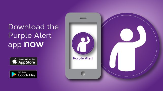 PoliceScotland's tweet photo. Purple Alert is a FREE app from @alzscot which can help us find missing people living with dementia if they're lost - find out more: https://t.co/cyfE0ulE1c https://t.co/PHGSZY46zd