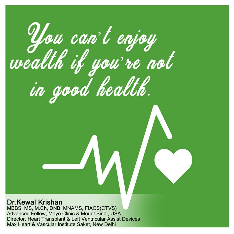 dr_kewalkrishan's tweet photo. You can’t enjoy wealth if you’re not in good health.
#HeartPatients #HearDiseases #DrKewal #DrKewalKrishan https://t.co/NG0VBcXwNU