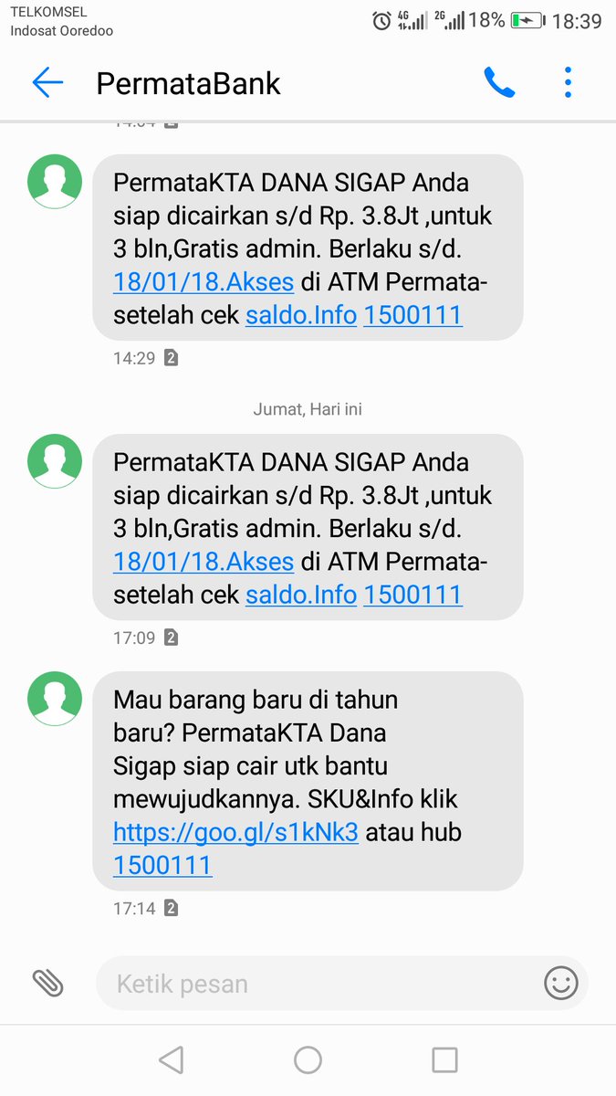 Wahyu Hidayat On Twitter Tuh Min Sms Nya Mah Sampe 18 Jan 2018 Tp Setelah Transaksi Gak Ada Tawaran Nya Lagi Apa Krn Sebelum Nya Saya Tolak Tawaran Nya Https T Co Z5oecsukek