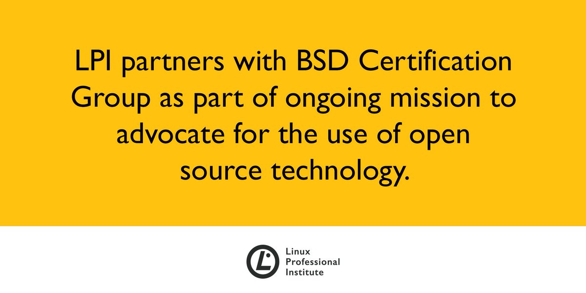 We’re teaming up with BSD Certification Group to expand our offering for open source professionals. Read more here: bit.ly/2pWnOef