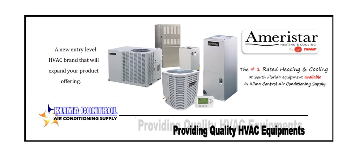 KlimaControl's tweet image. Klima Control Air Conditioning Supply Providing Quality HVAC Equipment in South Florida