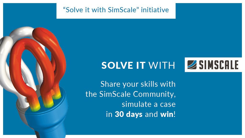 SimScale's tweet photo. New year, new “Solve it with SimScale” challenge! Our new case is focused on validating heat transfer in a novel heat exchanger—solve it in 30 days and win! https://t.co/rGqOLnc3cA #SimulationFriday https://t.co/cbAL0XpT1d