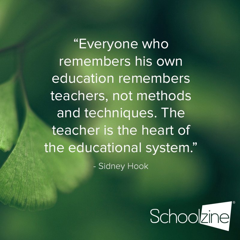 'Everyone who remembers his own education remembers teachers, not methods and techniques...' - Sidney Hook
#FridayFeeling #FridayMotivation #ThoughtForTheDay