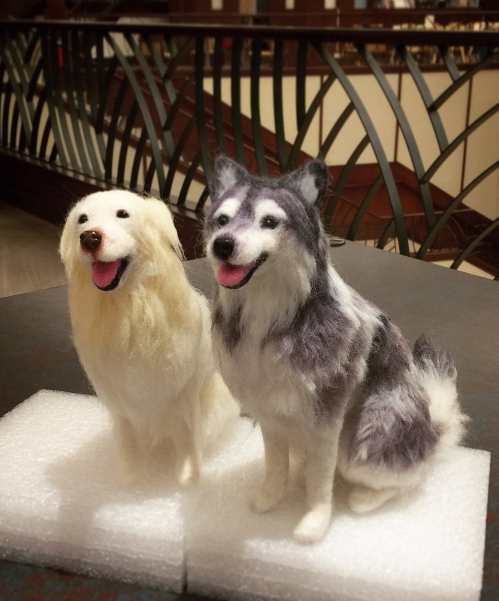 evewoolfelt's tweet photo. 生徒さんの作品です。
可愛いワンちゃん達☺️
#羊毛フェルト 
#needlefelting https://t.co/ol9j9XJtZw
