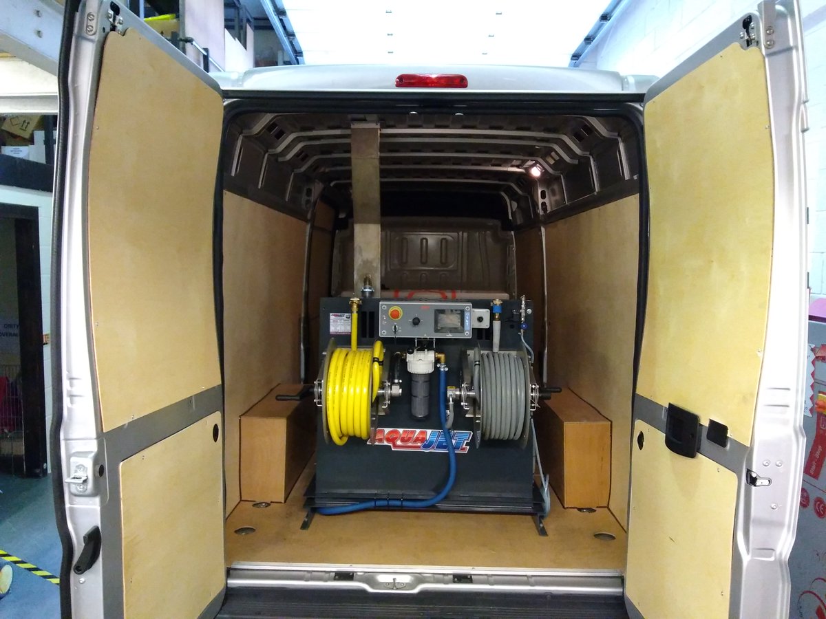 AquajetLtd's tweet photo. Another happy customer taking his new van with full bespoke build VanPack pressure washer. #Bespoke #Vanpack #Manufacturing #Pressurewasher #Commercial #hotwater #wateronboard #flue #GWHopkin #Suffolk https://t.co/WZA42SjrYI