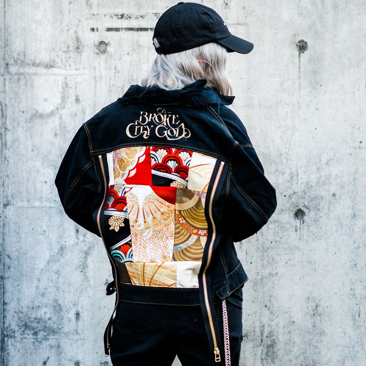 Broke City Gold Kimono Jacket Gジャン/デニムジャケット