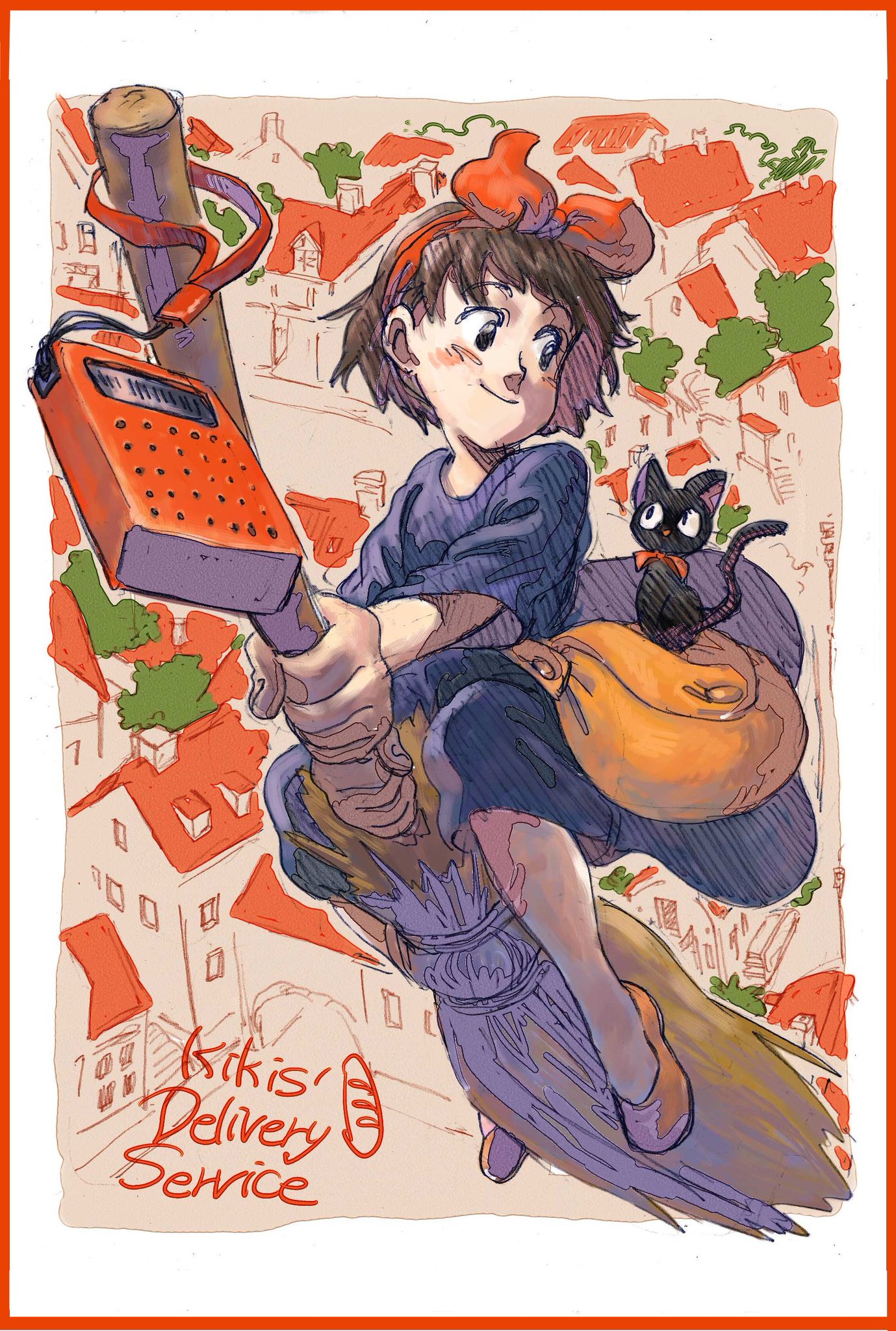 かりや フォルダ漁ったら高校生の時の魔女宅の絵がそこそこ残ってたので抜粋