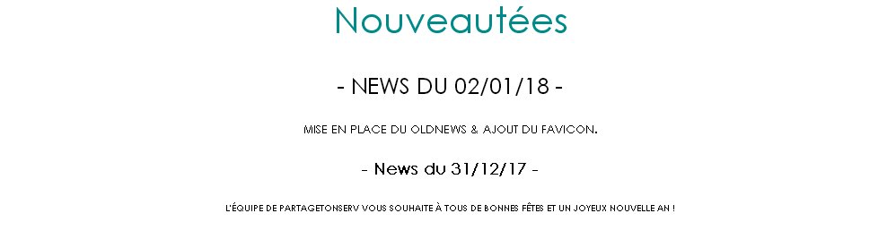 PartageTonServ's tweet photo. Salut tout le monde ! ⚡️
Troisième #SPOIL de @PartageTonServ ! 🔥

Ajout du oldnews &amp; d'une favicons ! 📌

Rt : @Gaia_Serveur , @AzurInGame , @LordFightV2 , @AverFight , @EmeraldMC_FR , @SagaNetworkOFF , @BrainPvP , @SowdonNetwork , @AquaMCNW , @ObsiFight https://t.co/Db5VC2EzlA