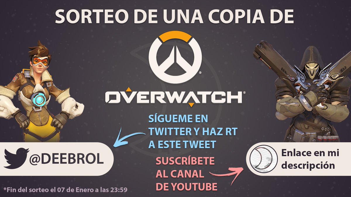 Con mi último vídeo de Youtube llegan los reyes magos 🐫🐫🐫
Sorteo de una copia de <a href="/OverwatchES/">Overwatch</a> 
1️⃣ Sígueme en twitter
2️⃣ Haz RT a este tweet
3️⃣ Suscríbete a mi canal de Youtube
Hasta el domingo 07 a las 23:59
Y si encuentras el secreto en el último vídeo hablamos 😏