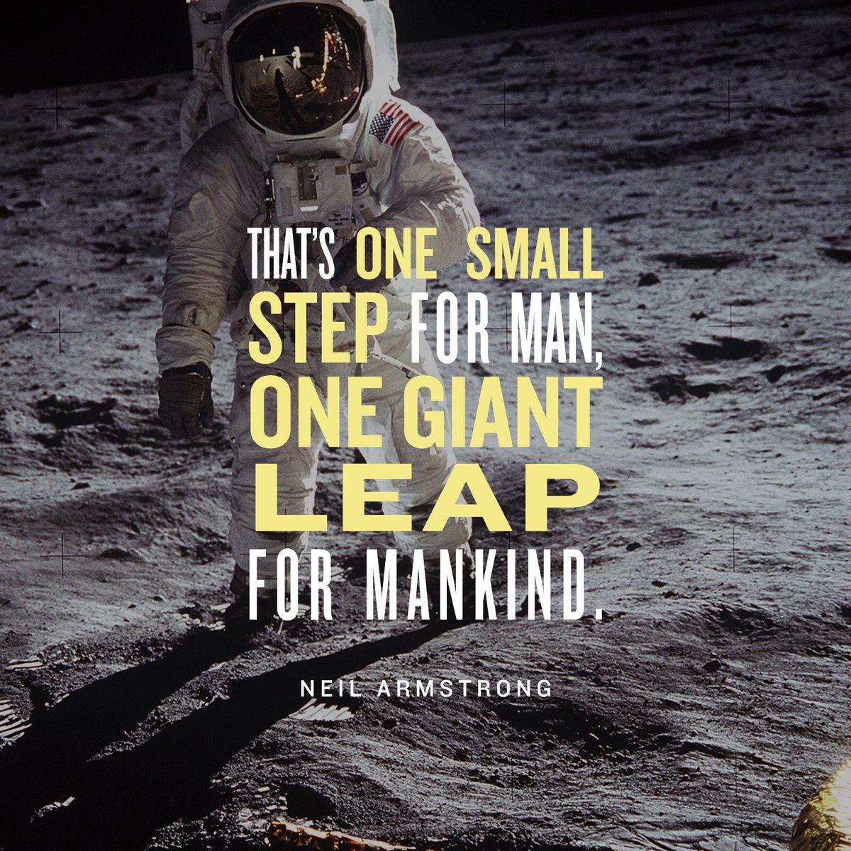 John Lindell on X: "“That's one small step for a man, one giant leap for  mankind.” –Neil Armstrong // Life's biggest accomplishments are started by  a single step. What steps can you