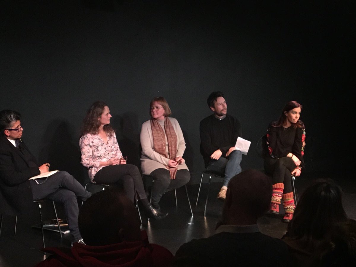 FloatingWorldIR's tweet image. Some great shots from last night’s post show talk with @DilW @ireland @gillmccaw @SheilaPAhern Dave Keegan from @firstfortnight and Andrea Scott. What a week! #FFfest18 #MentalHealthAwareness