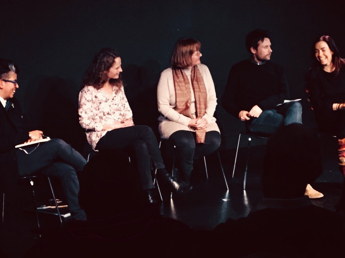 FloatingWorldIR's tweet image. Some great shots from last night’s post show talk with @DilW @ireland @gillmccaw @SheilaPAhern Dave Keegan from @firstfortnight and Andrea Scott. What a week! #FFfest18 #MentalHealthAwareness