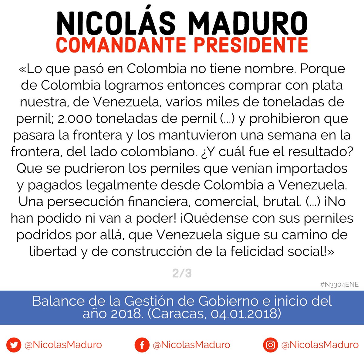 0ctubr3r0j02012's tweet photo. Conciencia sobre el asedio internacional contra el país. El caso de los perniles es muestra del más brutal bloqueo comercial contra la Patria.  #Venezuela #N3304ene @NicolasMaduro https://t.co/G9w8wPyyhA