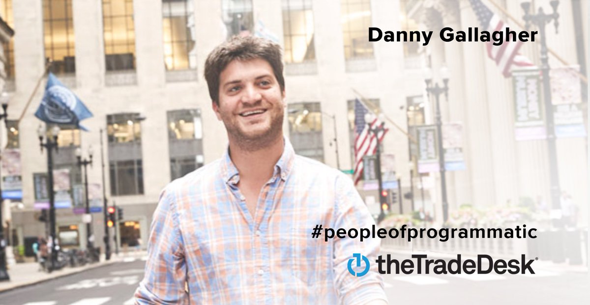 TheTradeDesk's tweet photo. “One of the best parts of my job is digging into the data to find out what’s happening in the campaigns and to figure out how I can improve them.” - Danny Gallagher, Senior Trading Specialist #PeopleofProgrammatic: https://t.co/JonEPw8CZn https://t.co/fJAWKJCGUh
