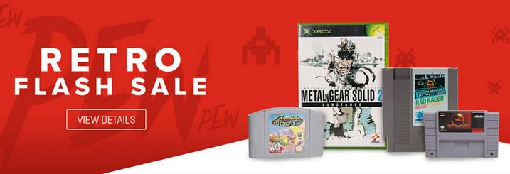 gamestop retro flash sale