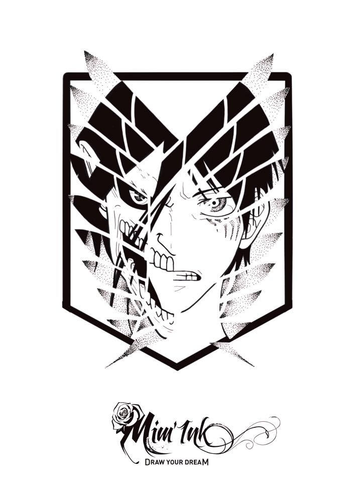 Featured image of post Attack On Titan Tattoo Eren : Attack on titan eren 6991 gifs.