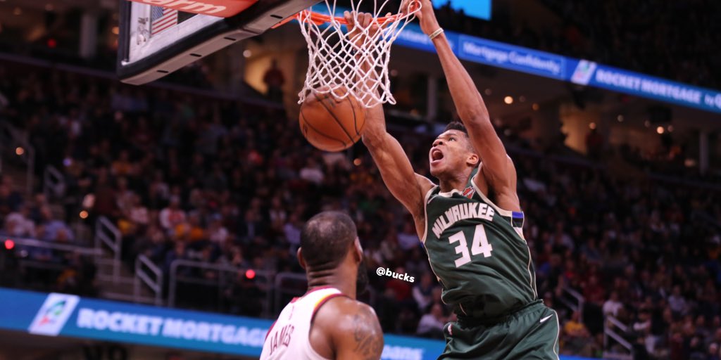 Bucks's tweet image. Gods &amp;gt; Kings

The Greek Freak has a 7,336 Vote lead on King James. Let’s double that NOW!!

Retweet To #NBAVote for @Giannis_An34!!