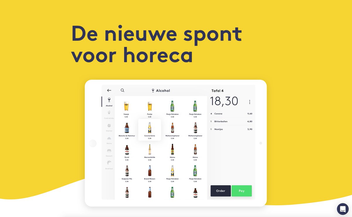 Onze nieuwe horeca app komt eraan!! Wil jij beta klant worden? Dat kan! spont.cash/horeca-kassa/