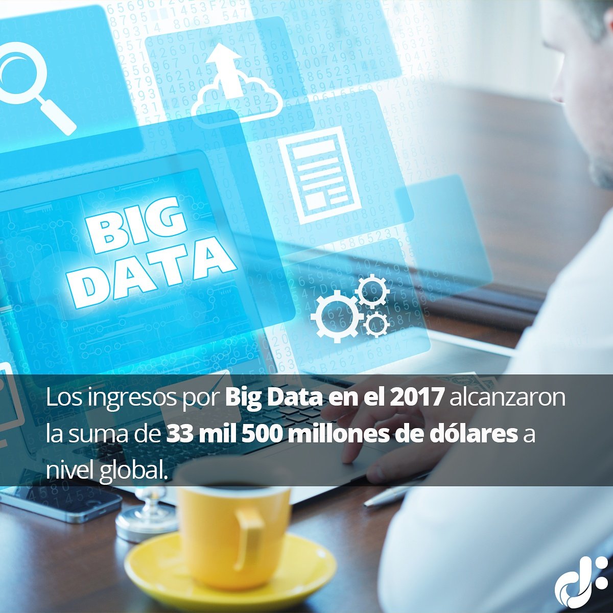 DigoNetwork's tweet image. Según una encuesta realizada por eMarketer el 55% de las empresas prevén como prioridad el uso del #BigData los expertos han coincidido en que el 2018 será el año de la evolución tecnológica del Big Data.