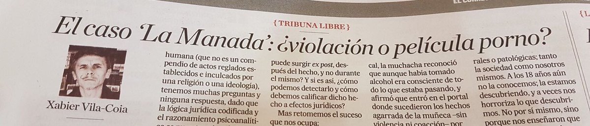 xornalistas's tweet photo. O Colexio de Xornalistas lamenta moito que tres cabeceiras galegas lle desen espazo a exabruptos machistas de taberna que, envoltos nunha linguaxe pretendidamente académica, culpan a vítima dunha suposta violación. 
#NondifundasMachismo https://t.co/SgfiG3YdYj
