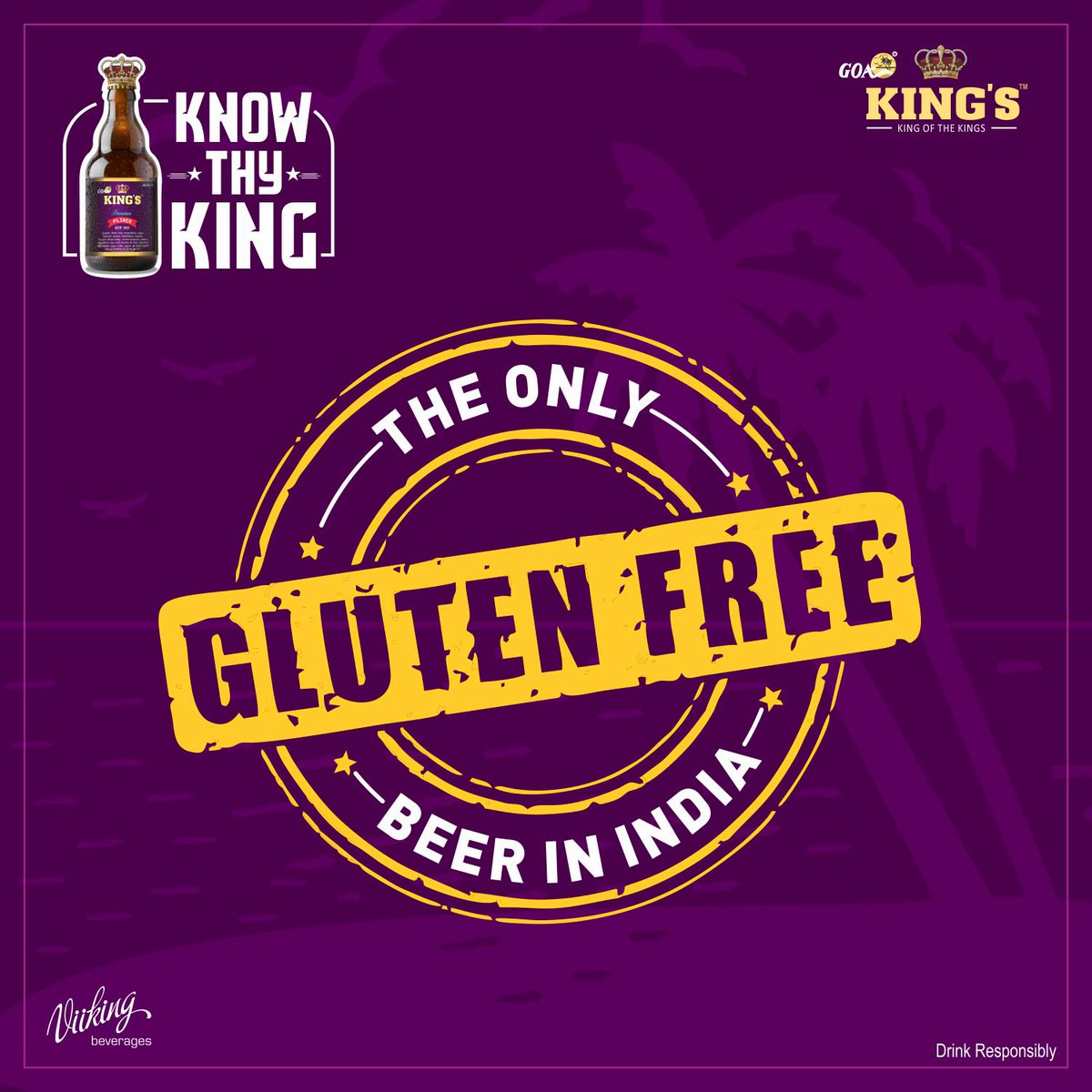 GoaKingsLive's tweet photo. And this just shows that we care for you! Standing true to its name, King’s is the only gluten free beer in India. #KnowThyKing #Kingsbeer #Kings #Kingsbeer #GoaKingsLive #beerlovers #beermania #goakingsbeer https://t.co/ao5LKse2Pm