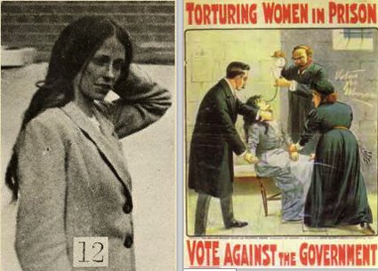 SuffragetteLife's tweet image. #BOTD 1891 suffragette - Lilian Lenton
Feb 1913 Lilian was arrested for having set  fire to the Tea House at Kew Gardens. She was  sent to Holloway Jail where she embarked on a hunger strike which led to  her being forcibly fed becoming seriously ill. 
facebook.com/SuffragetteLif…