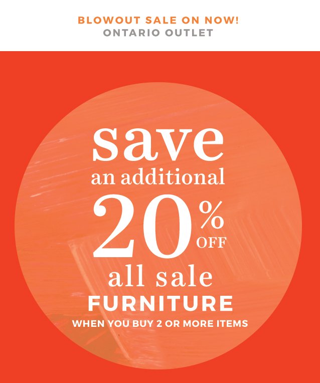 Urban Barn On Twitter Outlet Event Head To Our Ajax And