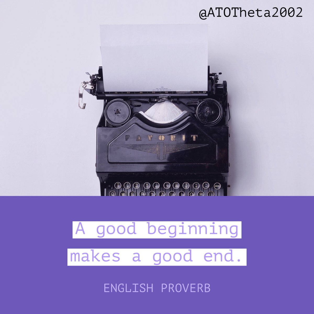 atotheta2002's tweet photo. Good Morning Beautiful! Start well to end well! Preparation is key! #Thetas #LeadingLadies #ATO #Queens #ForHisGlory #Royalty #Trailblazers #ThetaThursday #WakePraySlay #PurplePower #CoralCulture #Unashamed #Romans116 https://t.co/3QslgijiiO
