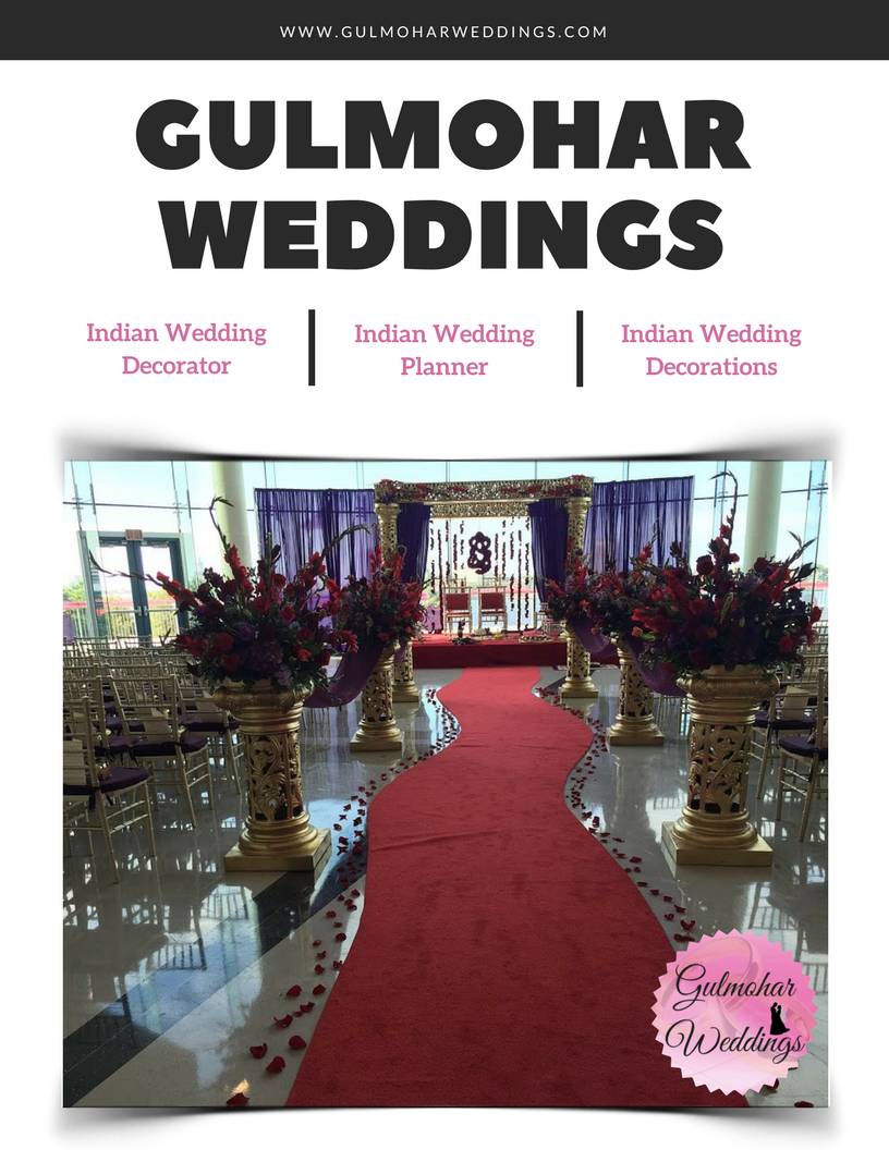 We specialize in our strong commitment to ensuring each wedding is unique, personalized, and reflective of your individual style. gulmoharweddings.com #IndianWeddingDecorator  #WeddingLinenRental  #IndianWeddingPlanner #IndianWeddingDecorations