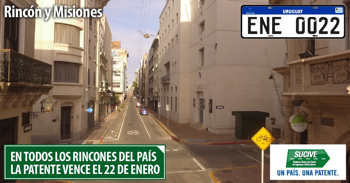 En todos los rincones del país, la patente de rodados vence el 22 de enero. 
Hay 20% de descuento por pago anual contado y 10% de descuento por pago de cuotas en fecha. Sucive, un país, una patente.