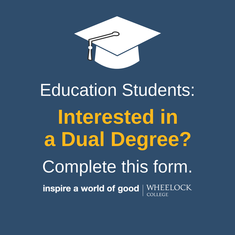 BUWheelock's tweet photo. Education Students: if you are at all considering pursuing a dual degree, please complete this form by February 1! https://t.co/7Q2jwQRRjX https://t.co/VOJcqaAo4d