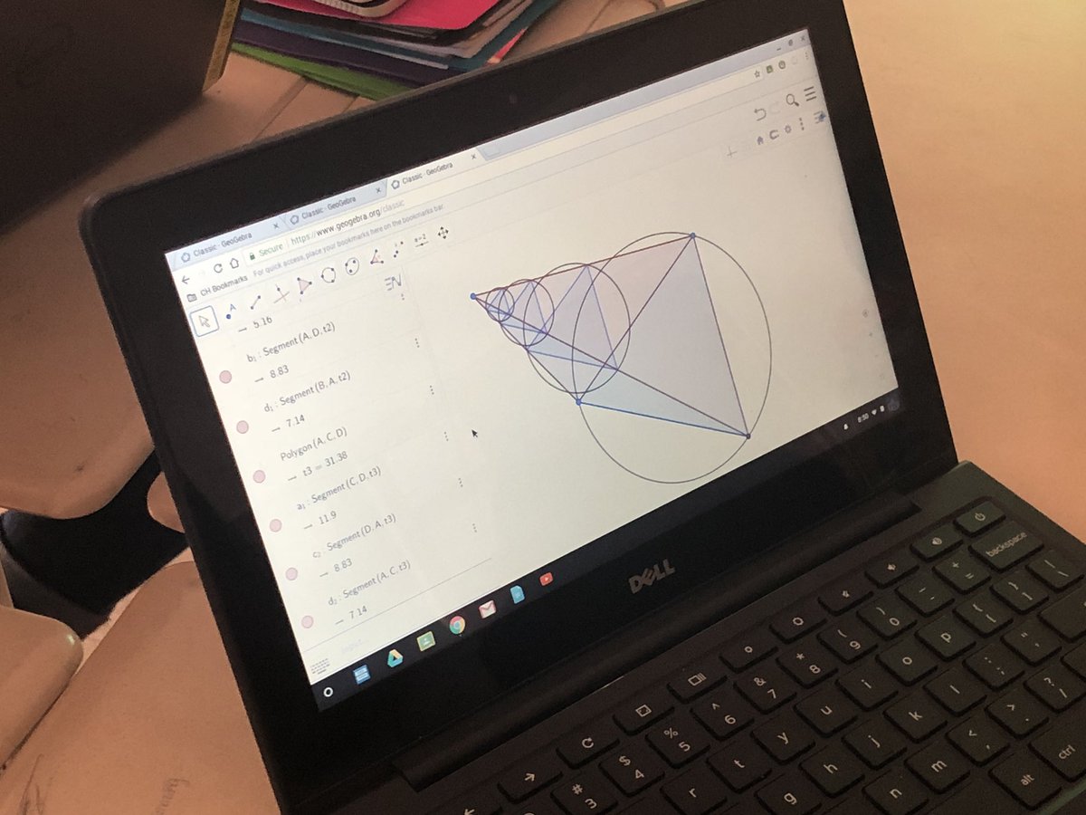 BoundsofoutMath's tweet image. Geometry class exploring artistic ways to put similarity / dilation to use.  “What is we wanted to build a tunnel” was my initial prompt after showing #geogebra basics.  #mtbos #iteachmath #iExplore #STEAM