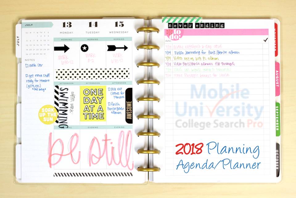 MobileUApp's tweet photo. Having an agenda, a planner, helps you focus on your goals, projects, homework, accountability and discipline. Who's ready to welcome the new year with a planner? #WOWWednesday https://t.co/muhwoSQNcl