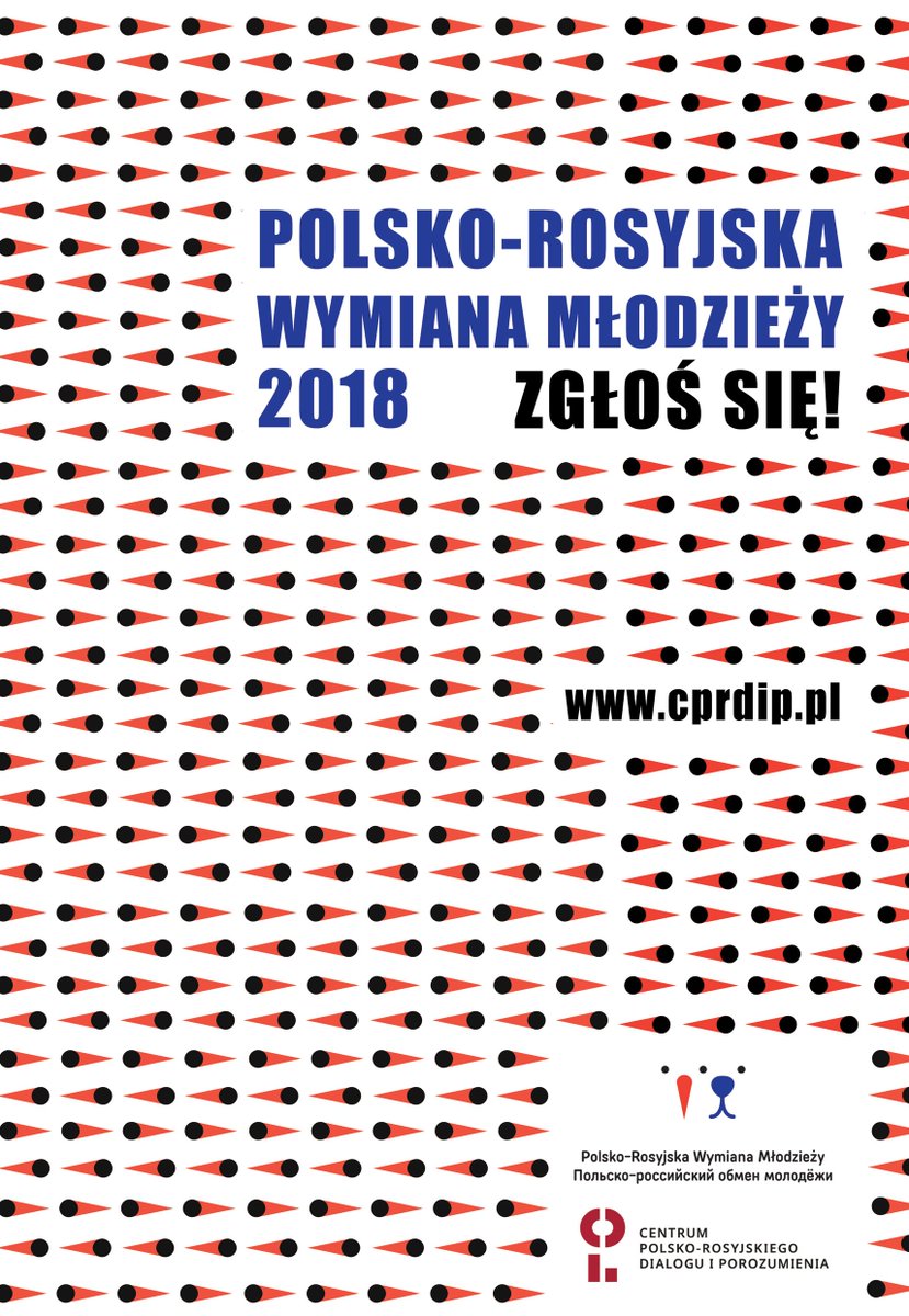 MieroszewskiPL's tweet photo. Ogłaszamy nabór wniosków do kolejnej edycji konkursu "Polsko-Rosyjska Wymiana Młodzieży" #prwm
Termin zgłoszeń upływa 2 marca 2018 roku, więcej informacji na naszej stronie internetowej: https://t.co/BwFdxSFNCH 
#cprdip https://t.co/WeqFFik7OG