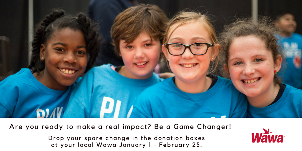 Are you a Game Changer? Drop your small change into the collection jars at <a href="/Wawa/">Wawa</a> on your way to the plunge to make a BIG impact in the lives of our athletes.