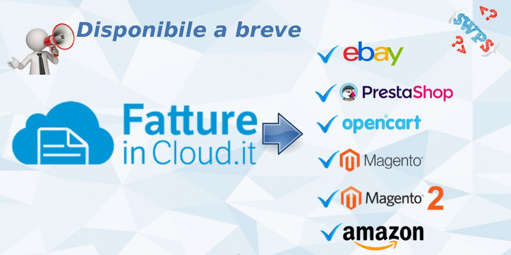 webprojectsol's tweet image. È in fase di sviluppo il modulo per inviare le fatture dal tuo sito #magento #magento2  #prestashop #opencart e dal tuo negozio #ebay e #amazon su Fatture in Cloud.it
Seguici sui nostri social per tenerti sempre aggiornato 💻
👉👉 #webprojectsolutions 
🖥 webprojectsol.com