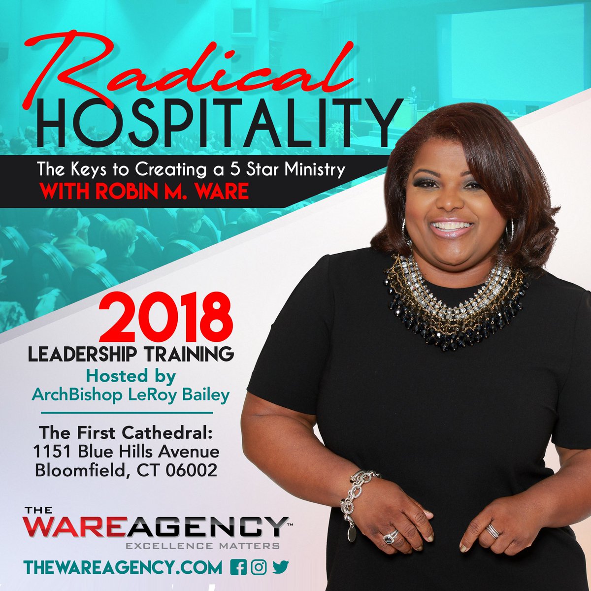 robinmware's tweet photo. Here we go! Excited to make it through the snow to First Cathedral in Hartford, Ct #leadershipspeaker #churchconsultant #kingdomrepresentative https://t.co/INZVT2rN3E