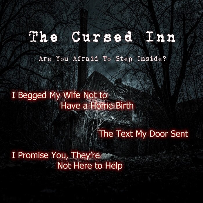 TheCursedInn's tweet photo. You heard a noise coming from your closet? I’m so sorry. Maybe this latest episode will drown it out.. https://t.co/9nIRNKwb8w #podcast #horror https://t.co/A93JgWKhqU